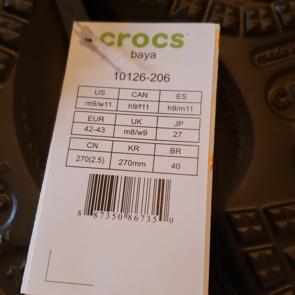 CROCS Baya Mens 9 Womens 11 - Picture 4 of 5